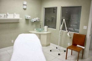 Surrey spa massage and laser hair removal room.